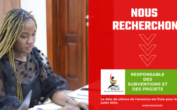 NOUS RECHERCHONS : RESPONSABLE DES SUBVENTIONS ET DES PROJETS