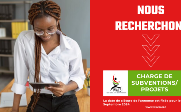 Poste à pourvoir : Chargé de subventions/projets
