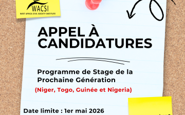 Appel à candidatures : Programme de Stage de la Prochaine Génération